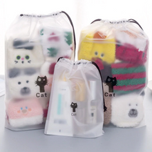 Load image into Gallery viewer, Cat Drawstring Bag - Set of 3
