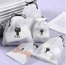 Load image into Gallery viewer, Cat Drawstring Bag - Set of 3