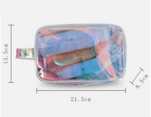 Load image into Gallery viewer, Holographic Transparent Cosmetic Bag