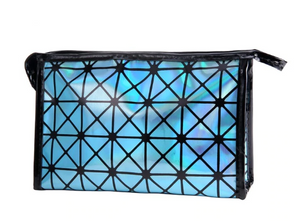 Holographic Cosmetic Bag - Blue