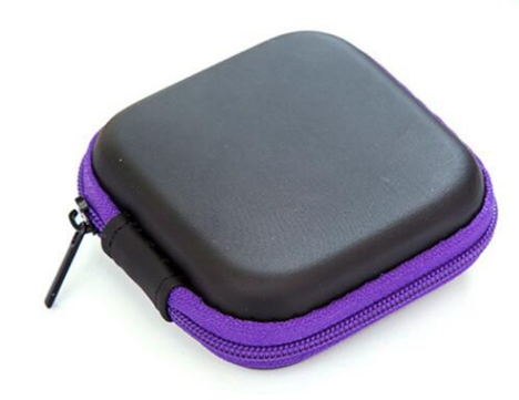 Small Gadget Case - Black/Purple